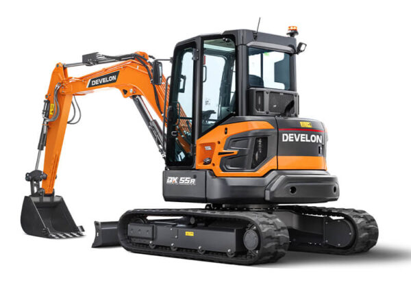 мини багер develon dx55r модел