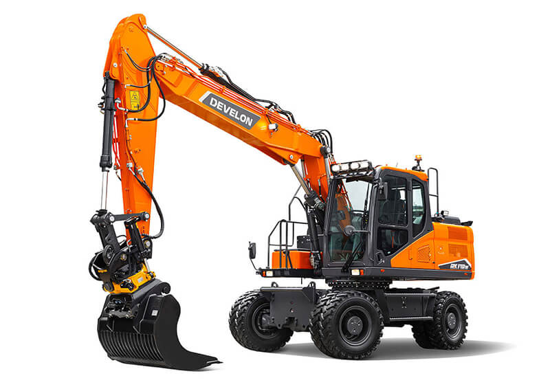 kolesni bager model develon dx170w-7